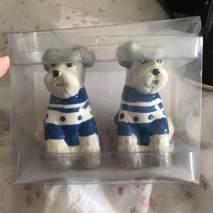 Schnauzer salt & pepper shakers